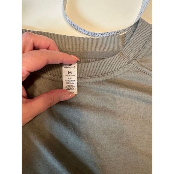 90 Degrees by Reflex Green Sweatshirt Pullover Size M - Picture 8 of 8